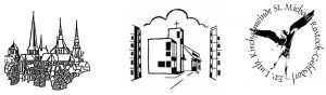 Logos der drei ehemaligen Kirchengemeinden